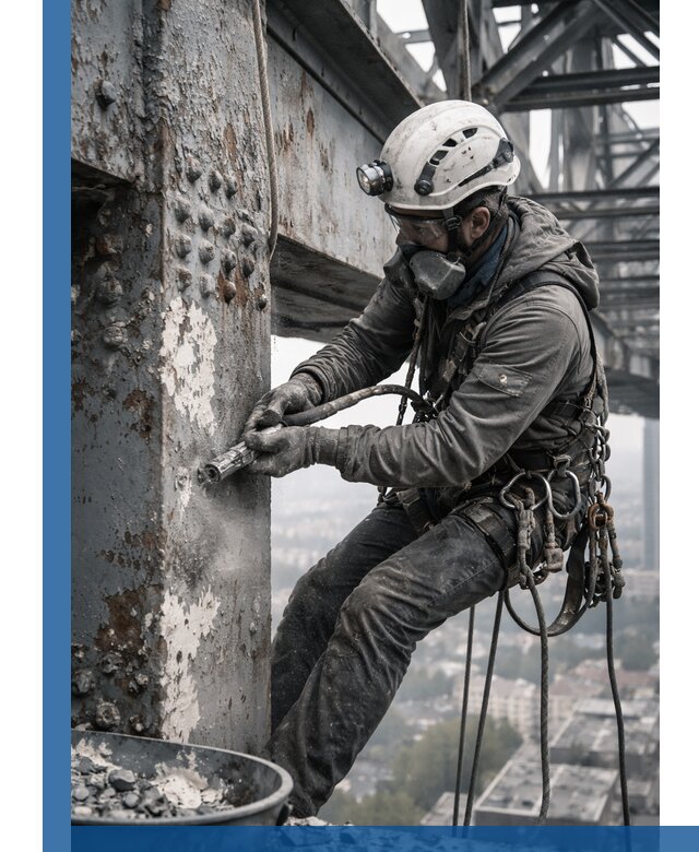 Удаление старой краски с металлических конструкций в Элисте