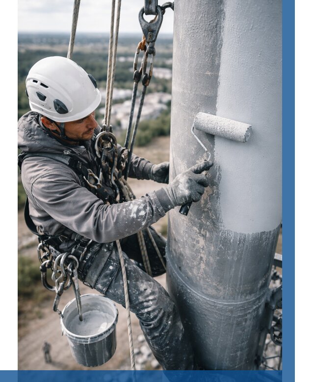 Покраска мачт связи под ключ в Элисте от 880 р. | ВЫСОТНИК-Элс