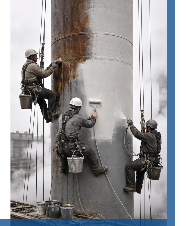 Покраска дымовых труб в Элисте от 8803 р. | ВЫСОТНИК-Элс