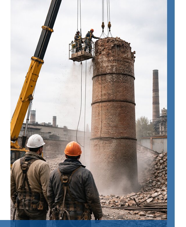 Демонтаж дымовой трубы в Элисте от 93204 р. | ВЫСОТНИК-Элс, смета