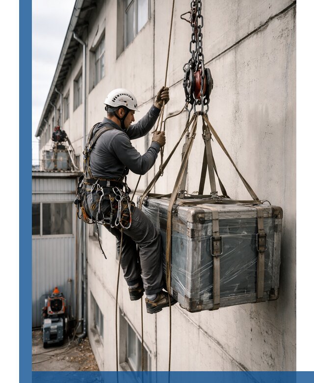 Подъем грузов на высоту в Элисте для промышленных объектов