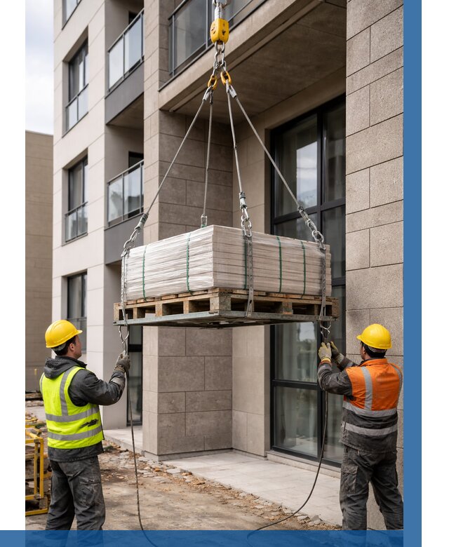 Подъем керамогранита на этаж в Элисте от 3625 р. | ВЫСОТНИК-Элс