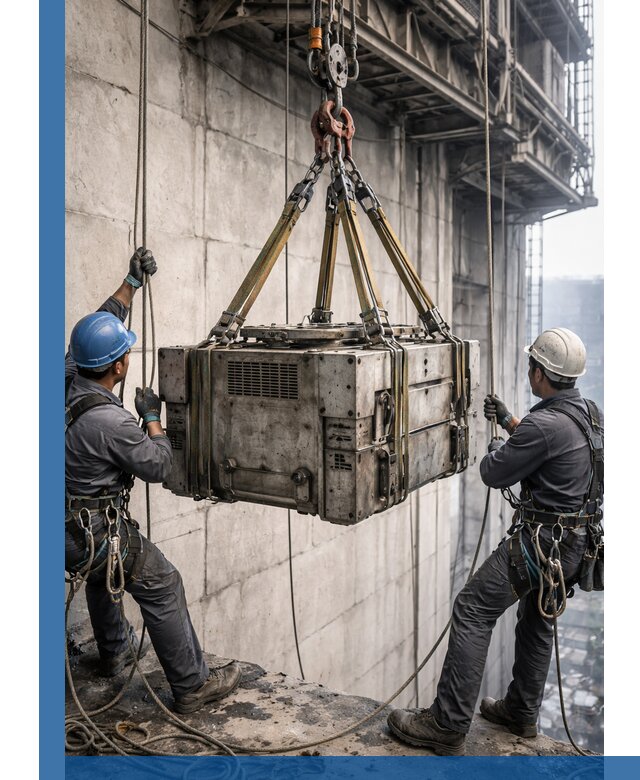 Такелажные работы на высоте, подъем и монтаж грузов в Элисте