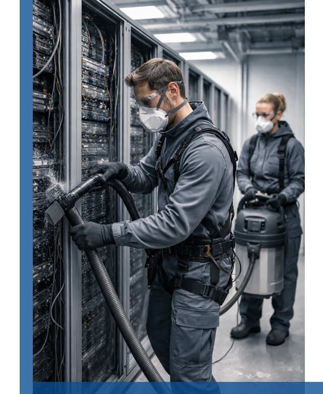 Обеспыливание серверной комнаты в Элисте, профессиональная очистка