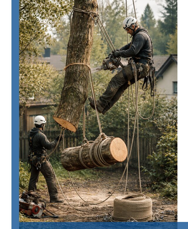 Валка деревьев частями в Элисте, безопасно и аккуратно