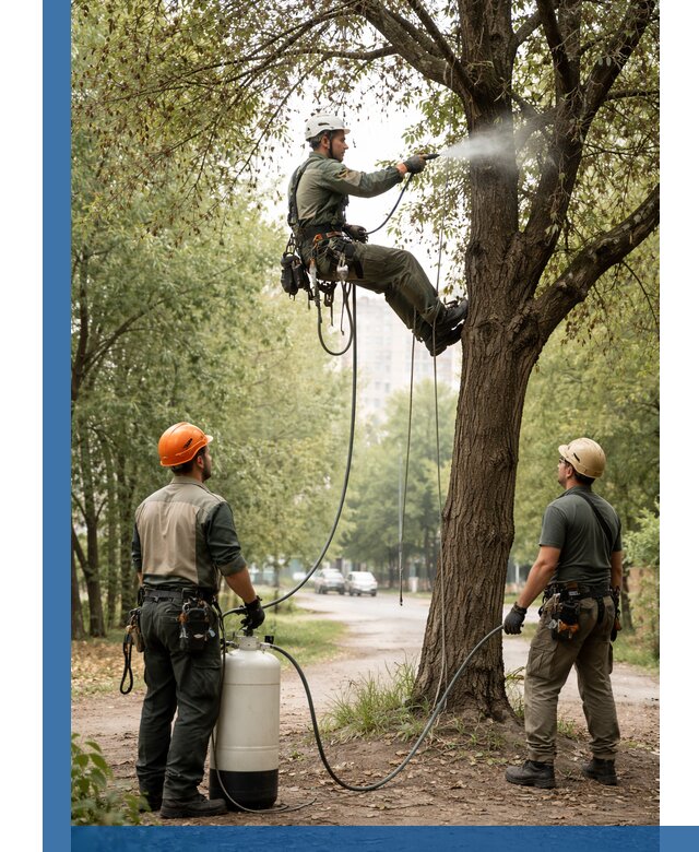 Обработка деревьев от вредителей в Элисте профессиональная защита