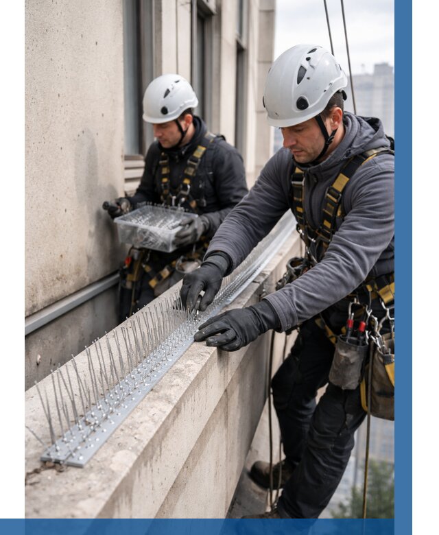 Установка шипов от птиц в Элисте от 880 р. | ВЫСОТНИК-Элс